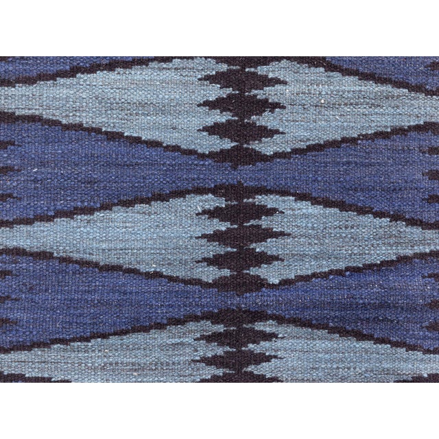 Early 21st Century Modern Swedish Flat Weave Runner (Fragment) Doris Leslie Blau For Sale - Image 5 of 8