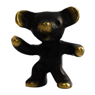 Small Bear Figurine by Walter Bosse for Herta Baller, Vienna, Austria, 1950s For Sale
