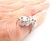 Louis Vuitton LV Monogram Signature Diamond Fusion White Gold Ring, Size 5.75 For Sale - Image 9 of 12