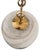 Italian Handblown Faux Alabaster Glass Pendant With Brass Chain and Fittings For Sale - Image 9 of 18