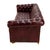 Vintage 1970s Tufted English Chesterfield Style Burgundy Leather Sofa 76" For Sale - Image 14 of 18