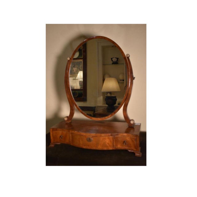 18th Century English Transitional Chippendale Dressing Mirror For Sale - Image 4 of 4