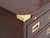 Campaign Style Nightstands in Wood and Brass, 1950, Set of 2 For Sale - Image 12 of 15