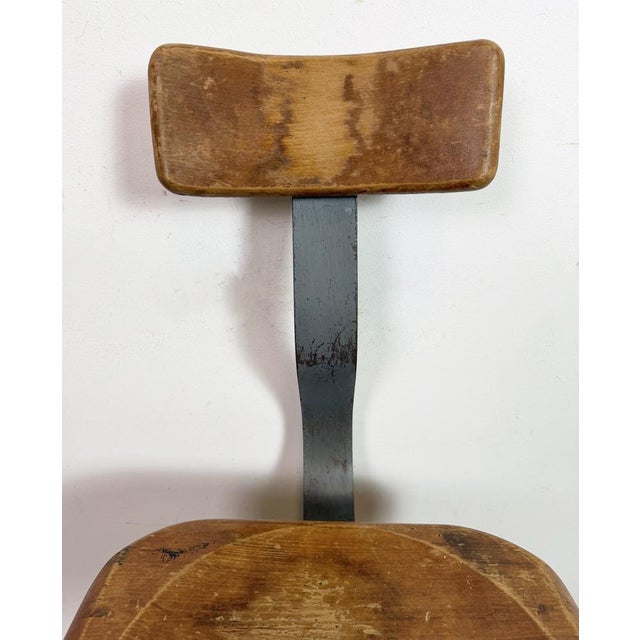 1950s Industrial Factory Swivel Chair, 1950s For Sale - Image 5 of 17