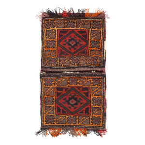 Pasargad DC Vintage Hand Knotted Shiraz Saddle Bag