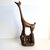 Vintage Giraffe Statue MCM Bronze Glaze Ceramic African Figural Sculpture A fun mid century giraffe statue made from...