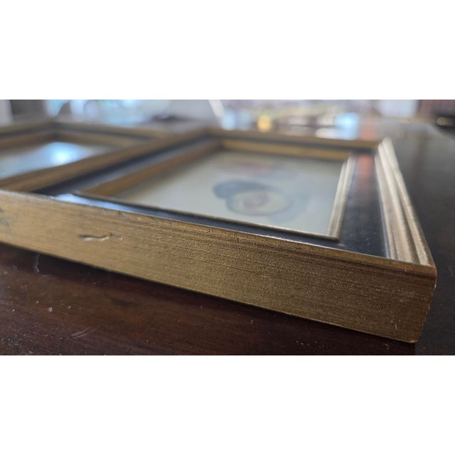 Vintage Fruit Still-Life Art in Black and Gold Wood Frames — A Pair For Sale - Image 9 of 18