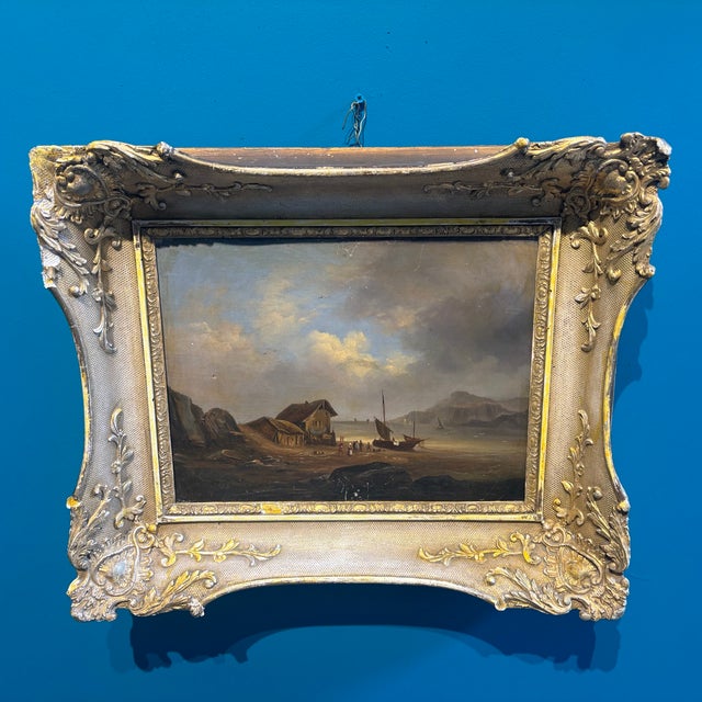 Flemish Artist, Landscape Painting, 1835, Oil on Canvas, Framed For Sale - Image 11 of 15