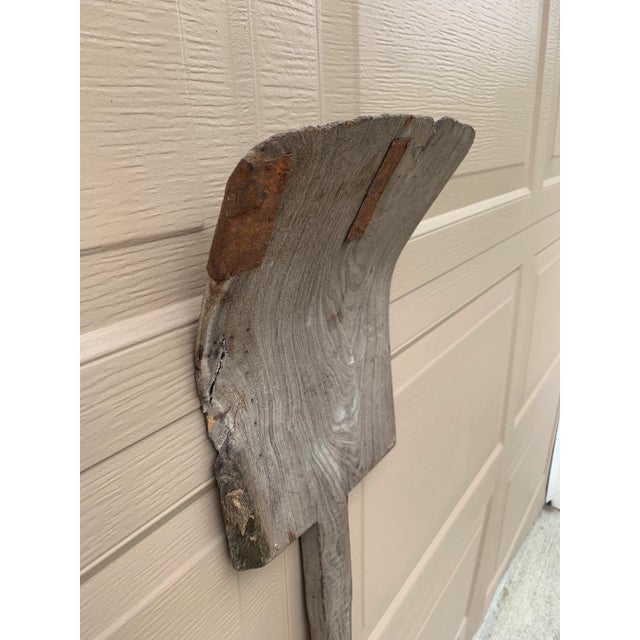 Antique 19th Century Hand Made Wooden Grain Shovel For Sale In South Bend - Image 6 of 10