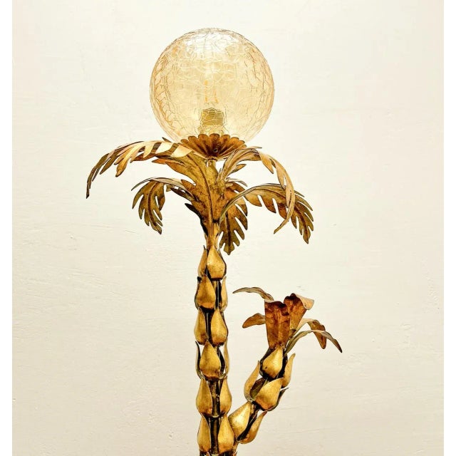 Mid-Century Palm Tree Table Lamp attributed to Hans Kögl, 1970s For Sale - Image 6 of 13