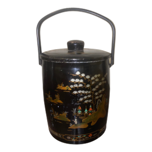 Vintage Chinoiserie Ice Bucket by Baret & Co. From England