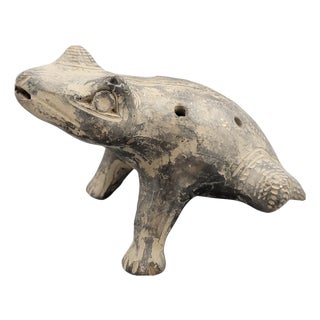 Pre-Columbian Chimú Frog Whistle, 1100s For Sale