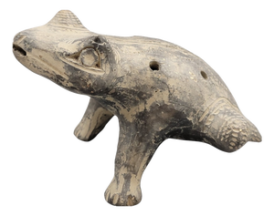 Pre-Columbian Chimú Frog Whistle, 1100s