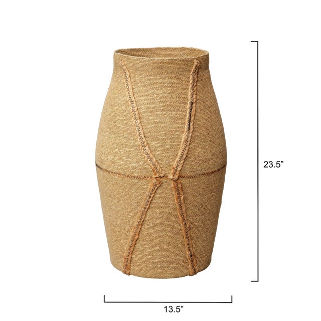 Coastal Jamie Young Dragonfly Seagrass Basket For Sale - Image 3 of 6