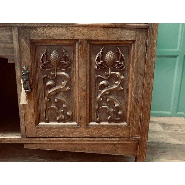 Wood Large Arts and Crafts Sideboard from Shapland and Petter, 1900 For Sale - Image 7 of 9