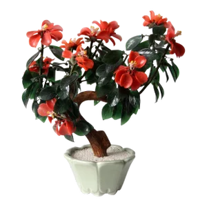 Vintage Glass Bonsai Tree Art Sculpture