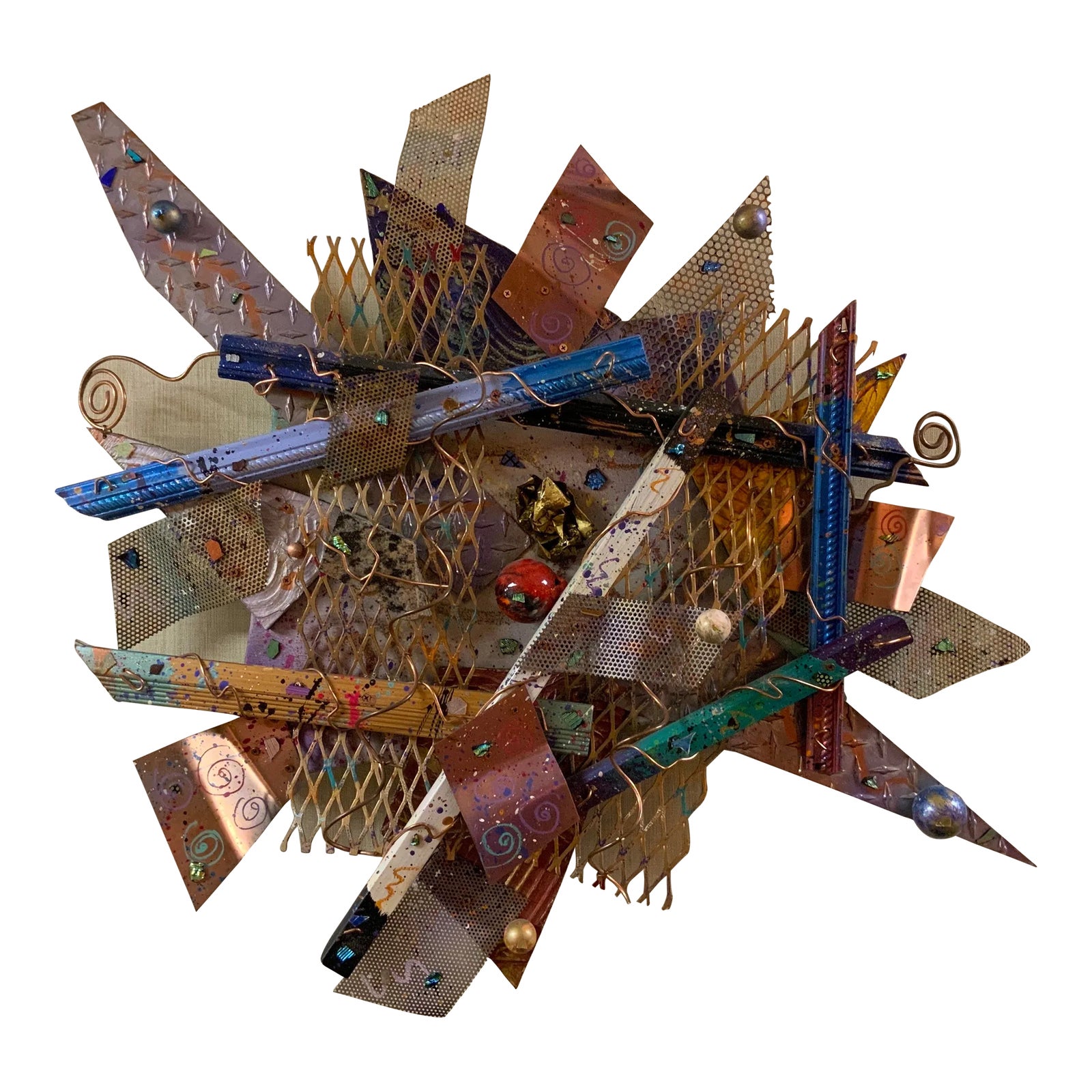 justin coopersmith　アート作品 Contemporary Justin Coopersmith Abstract Metal Wall