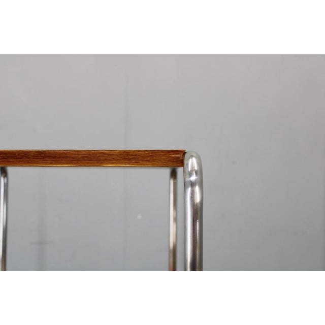 Gold Bauhaus Side Table by Marcel Breuer, Czechoslovakia, 1930s For Sale - Image 8 of 15