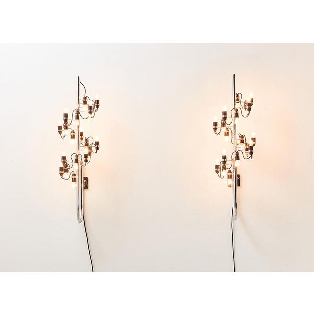 Gino Sarfatti Early Model 226 Wall Lights by Gino Sarfatti for Arteluce, Italy, 1959, Set of 2 For Sale - Image 4 of 10