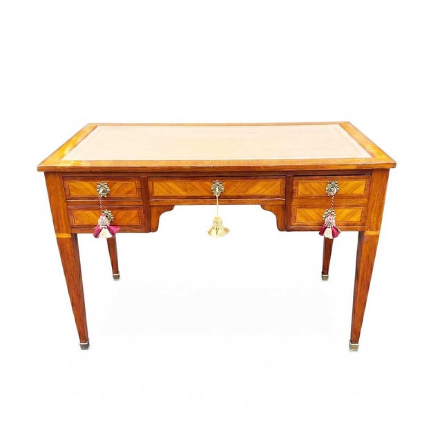 19th Century Louis XVI French Center Desk For Sale - Image 10 of 12