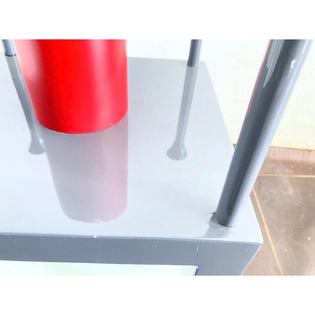 Round Dining Table in Metal and Glass, 1980s For Sale - Image 13 of 17