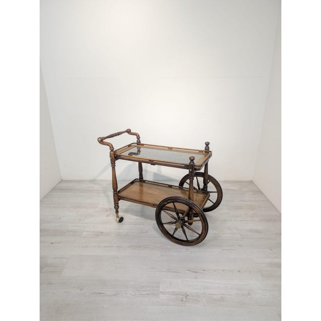Historic Bar on Wheels with Carved Openwork Ballet For Sale - Image 15 of 15