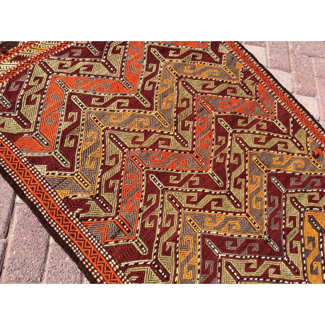 Vintage Turkish Kilim Rug - 34" X 54.5" For Sale In Raleigh - Image 6 of 9
