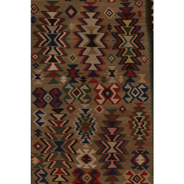Textile Antique Persian Kilim Rug in Beige-Multicolor Tribal Patterns by Rug & Kilim For Sale - Image 7 of 9