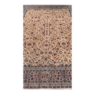 Vintage Signed Kashan Carpet For Sale