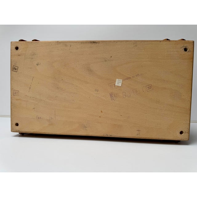 Mid-Century Romanian Beechwood Cantilever Sewing Box, 1970s For Sale - Image 14 of 16