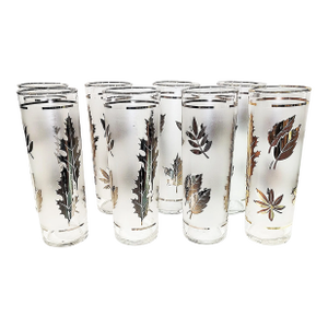 1960s Libbey Tom Collins Tall Cocktail Glasses, Assembled Set of 8