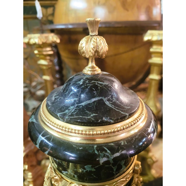 Marble and Bronze Cassolettes, Set of 2 For Sale - Image 5 of 18