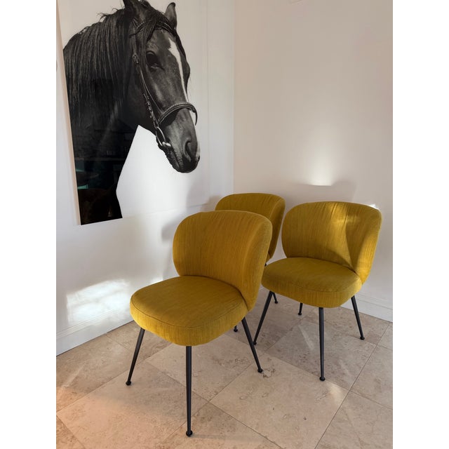 Set of 3 West Elm Dining Chairs For Sale In New York - Image 6 of 8