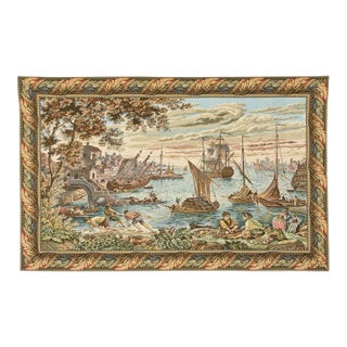 Return to the Port Loom Woven Tapestry - 83 X 131 Cm (2'9" X 4'4") - Requires Rod Size 3 For Sale