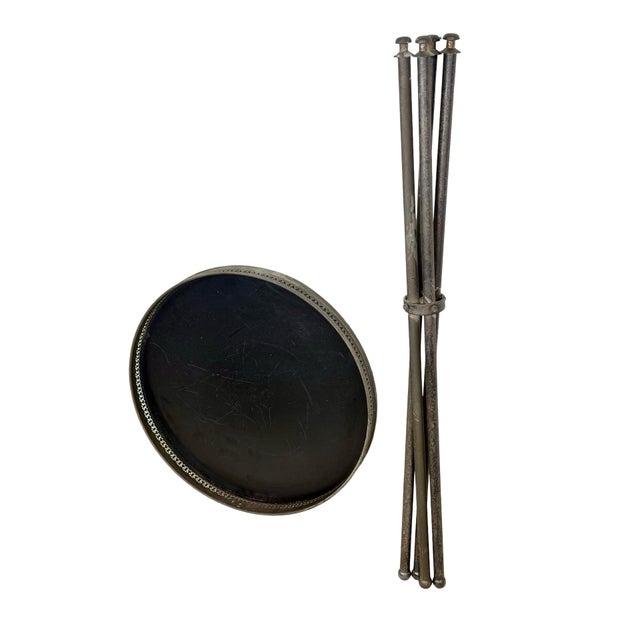 Mid 20th Century Vintage Italian Style Folding Guéridon Cocktail Tray Table For Sale - Image 5 of 12