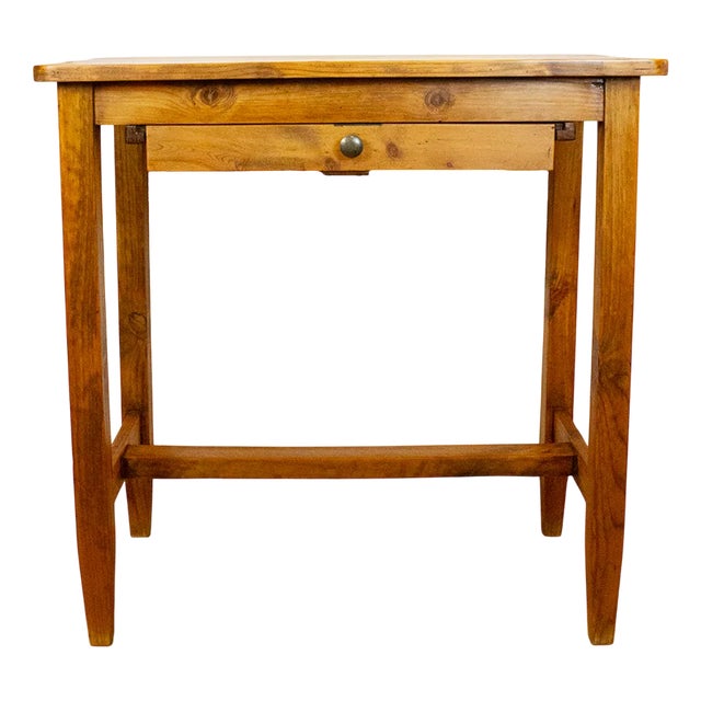 Small French Wooden Kitchen Table, 1940s For Sale