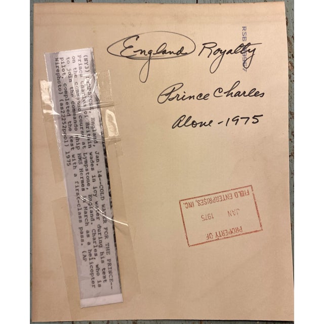 Figurative 1975 Prince Charles Military Training Black and White Photograph For Sale - Image 3 of 4