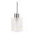 1960s Mid-Century Modern Bubble Glass & Chrome Pendant Light by Helena Tynell for Limburg, Germany For Sale