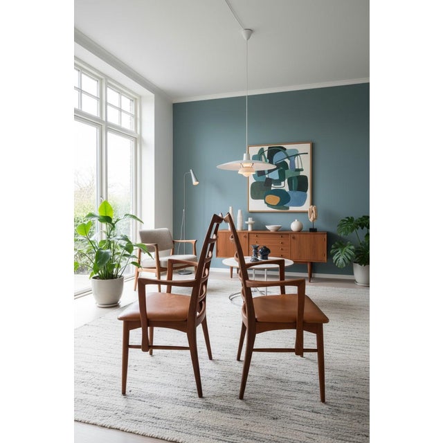 Danish Liz Armchair in Teak and Leather by Niels Koefoed for Koefoeds Hornslet, 1960s For Sale - Image 6 of 13
