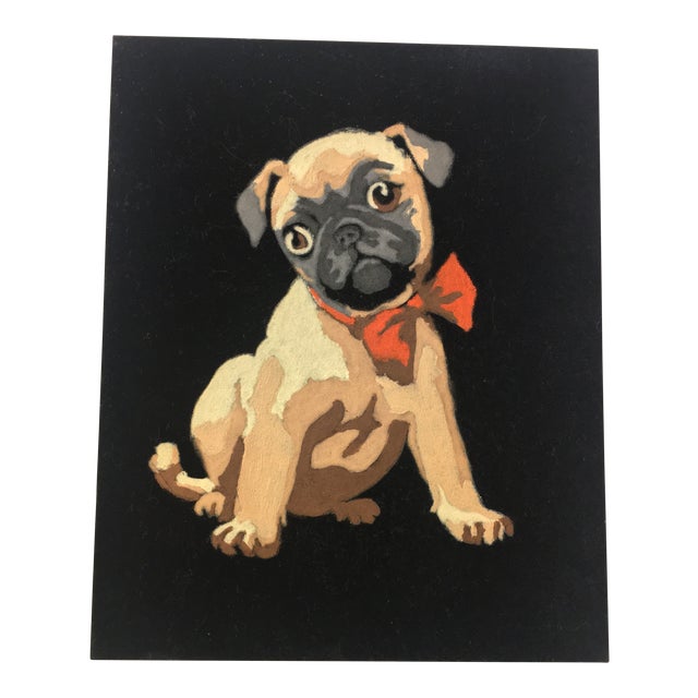 Vintage Pug Paint by Numbers Artwork Chairish