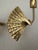 Brass Pair of Hollywood Regency Solid Brass Curtain Tiebacks For Sale - Image 8 of 9
