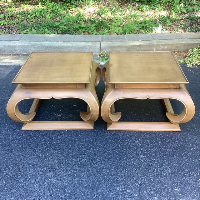 These are large side tables for a grand scale room. They can also be grouped together as cocktail tables. They are in the...
