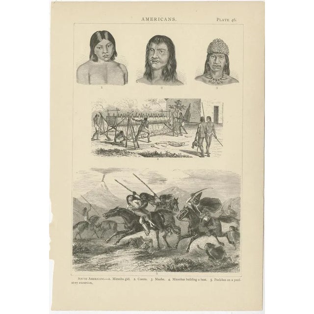 Late 19th Century Johann Heck and Daniel Brinton, Illustrations of Various Scenes, Figures and Objects of South America, 1886, Prints, Set of 10 For Sale - Image 5 of 12