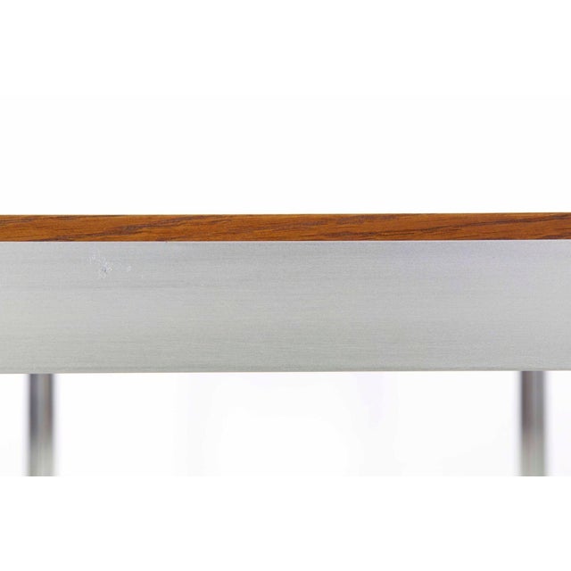 Wood Oak and Metal “Shamrock” Desk or Dining Table by George Ciancimino For Sale - Image 7 of 12
