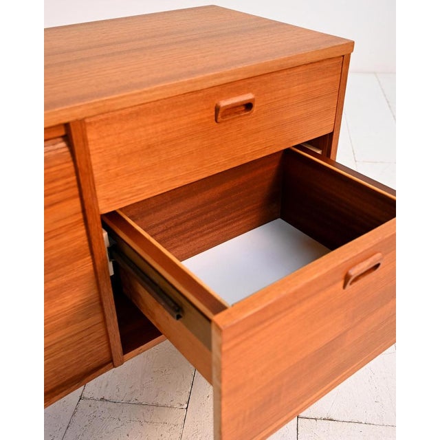 Scandinavian Teak Sideboard with Shutter Doors, 1960s For Sale - Image 9 of 13