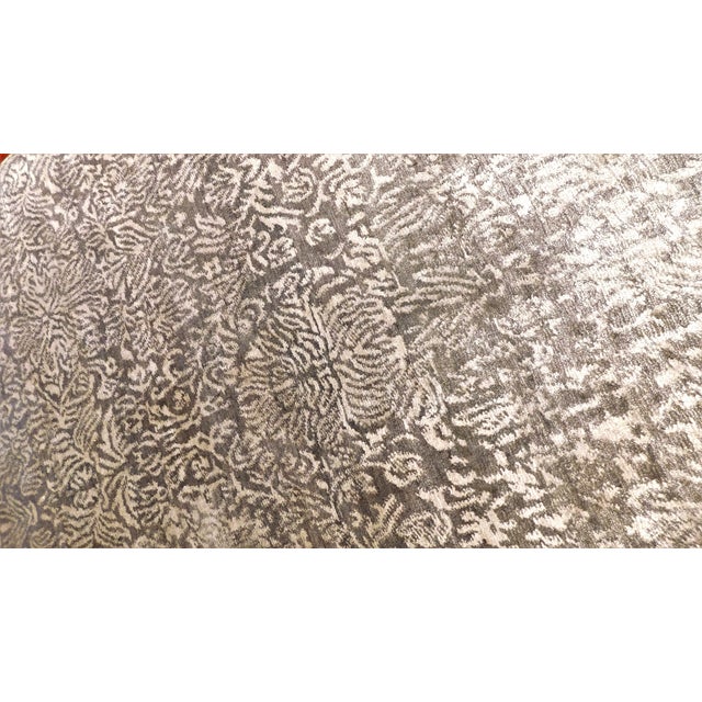 Handmade Bamboo Silk Rug. 8'1"x 10' For Sale In Los Angeles - Image 6 of 18