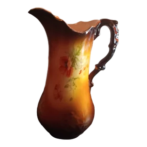 1960s Hand-Painted Bone China Ioga Warwick Pitcher