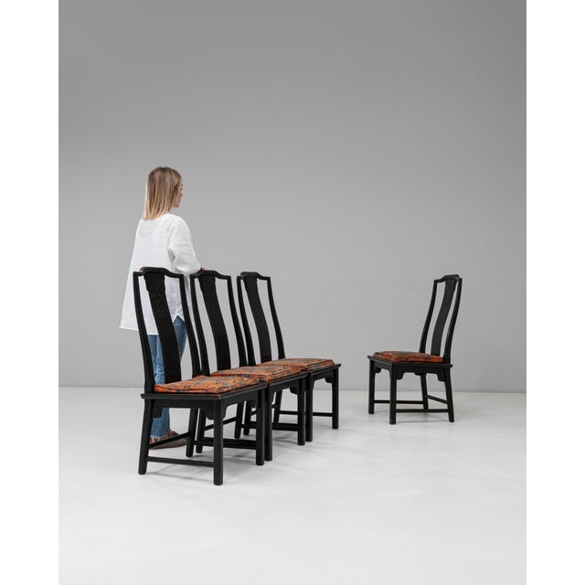 20th Century Chinese Anderson & Daishi Wooden Dining Chairs - Set of 4 For Sale - Image 17 of 18