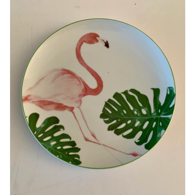 Everyday White By Fitz And Floyd Flamingo Plate - The lively Everyday White by Fitz and Floyd Tropical Collection brings...