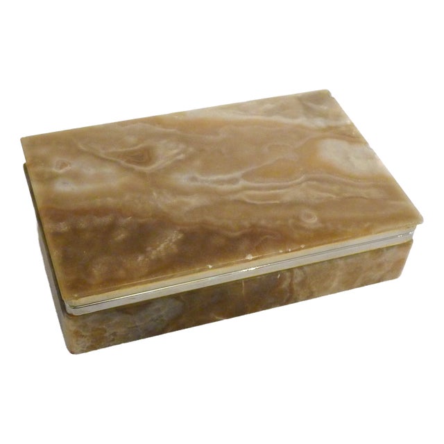 Large Italian Onyx Box, 1960s For Sale